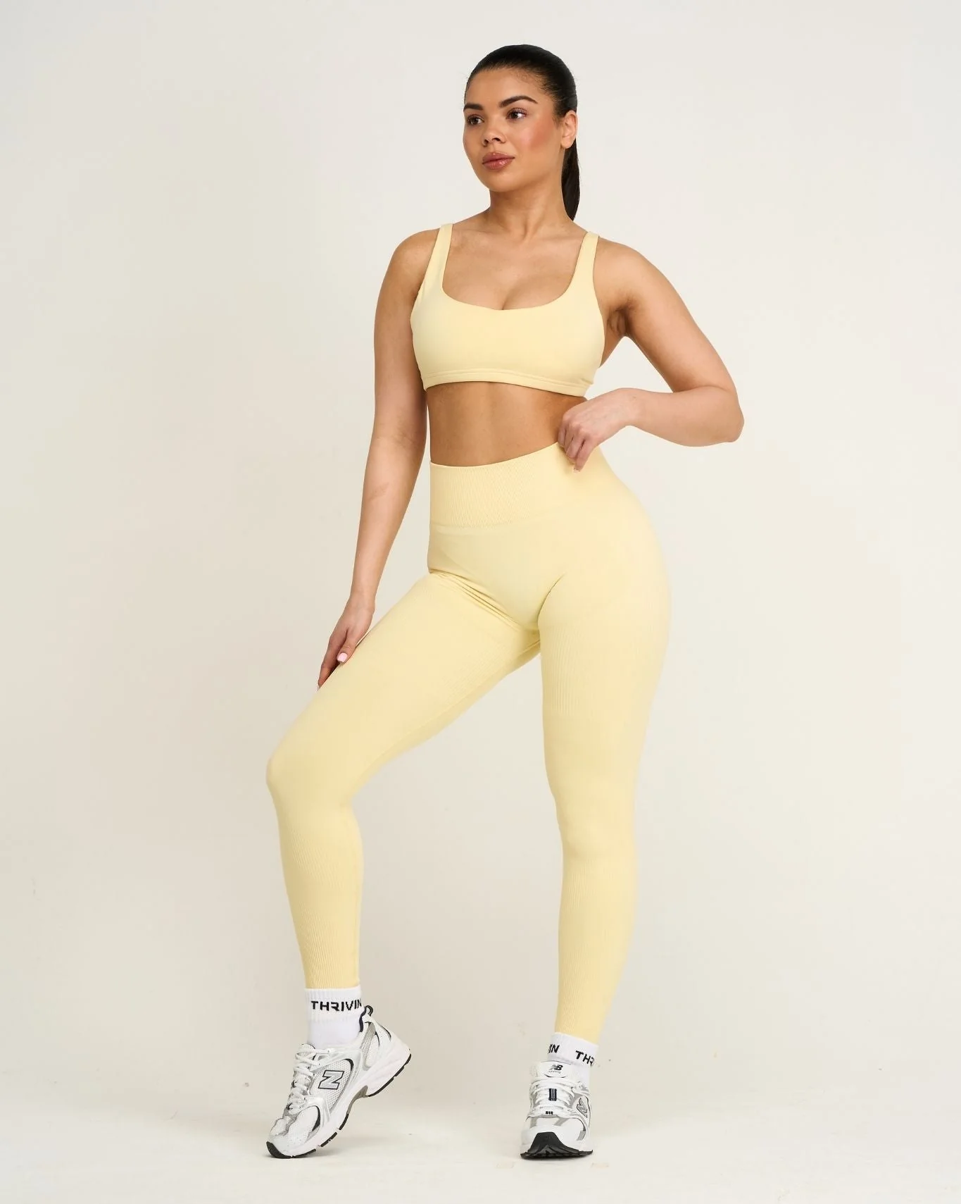Elevate™ Sculpting High Waist Scrunch Leggings | Golden Butter - Image 4
