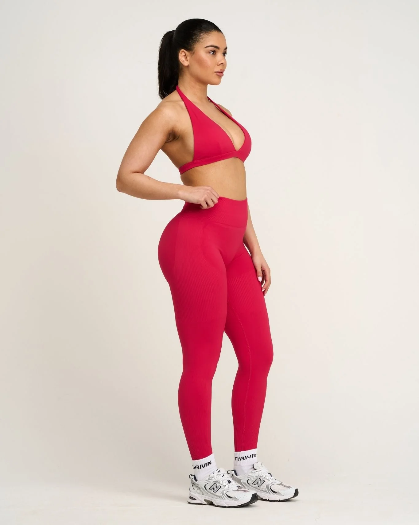 Elevate™ Sculpting High Waist Scrunch Leggings | Strawberry - Image 5