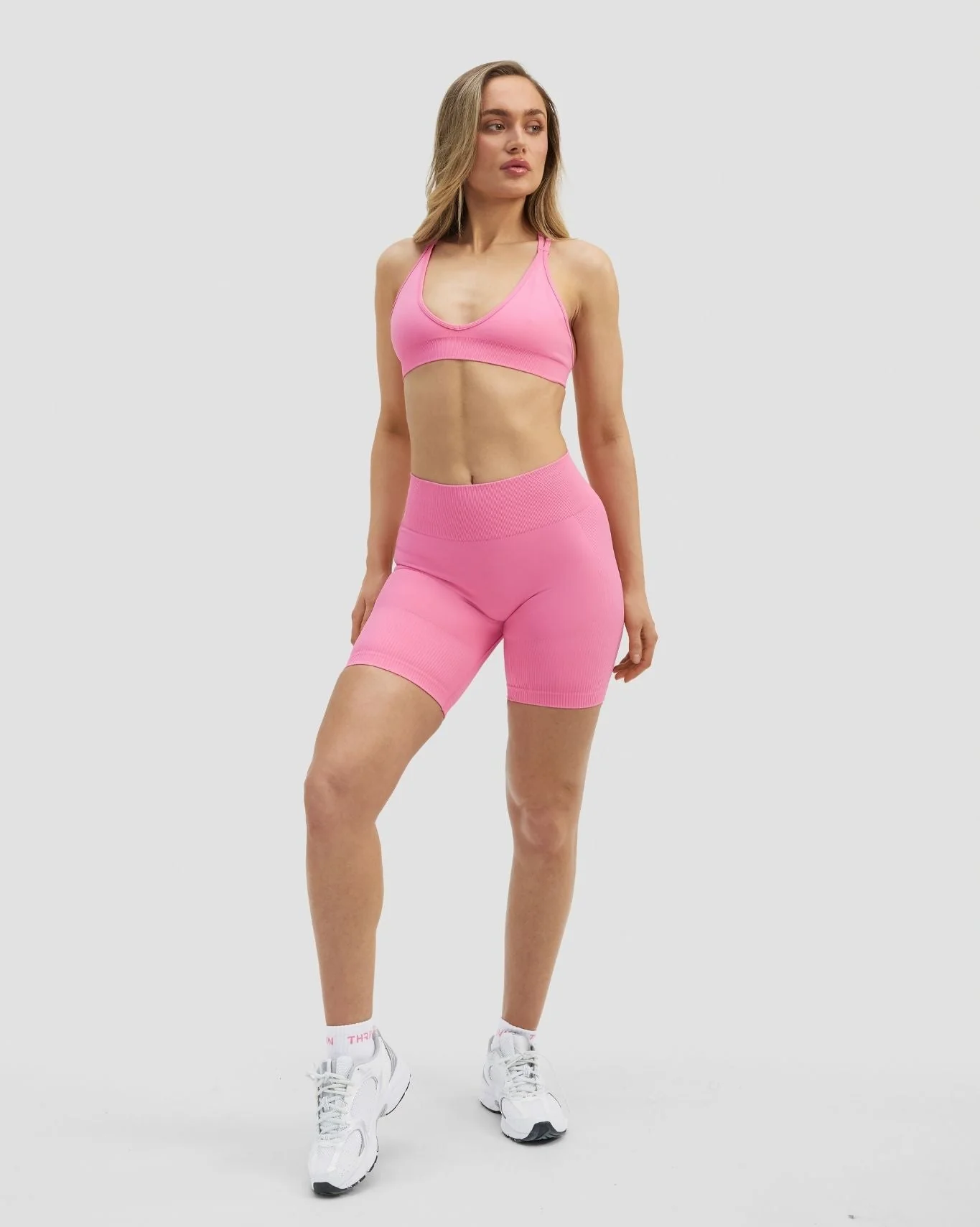 Elevate™ Sculpting High Waist Scrunch Shorts | Bubble Pink - Image 4
