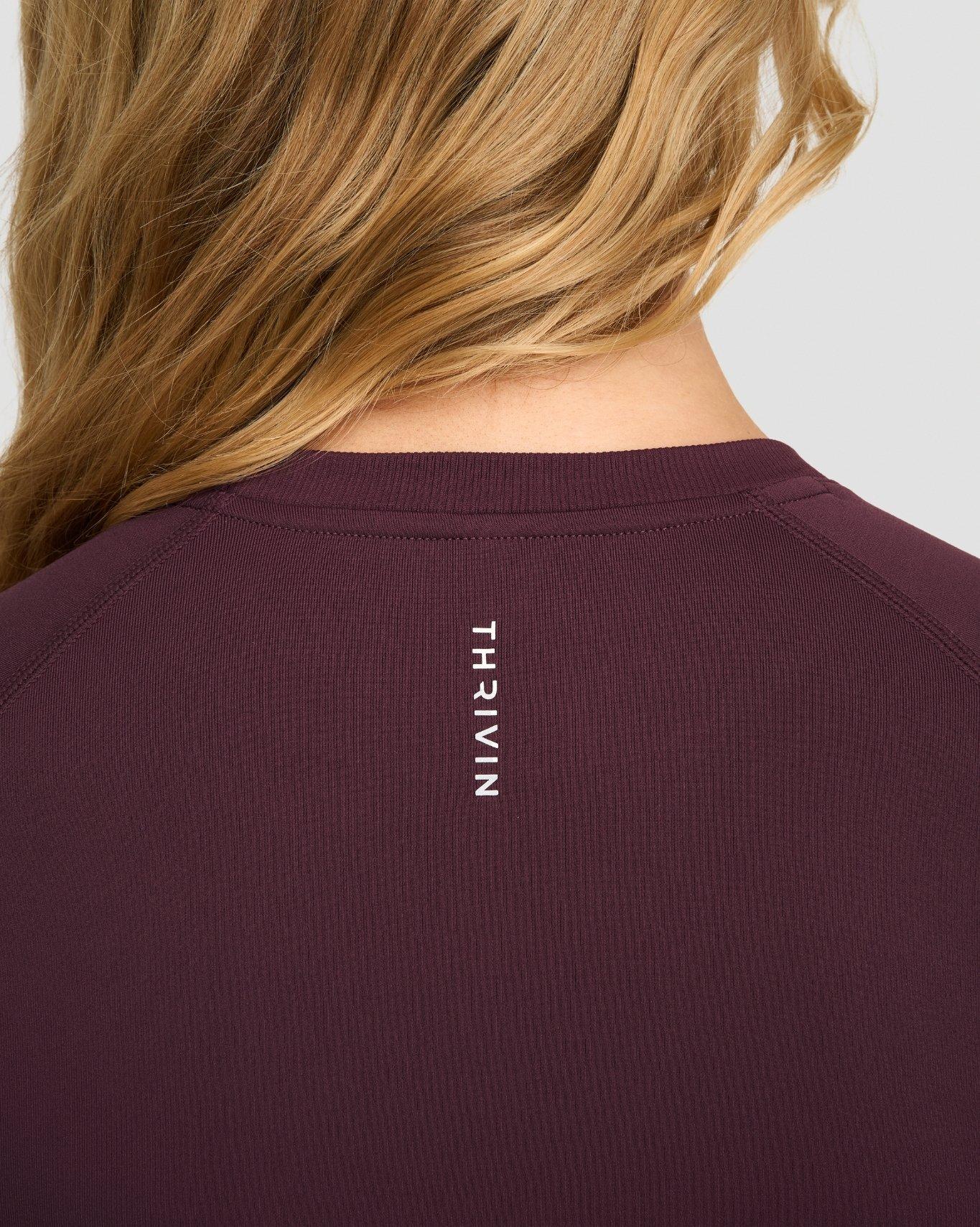 Elevate™ Compression T-shirt | Dark Mauve - Image 4