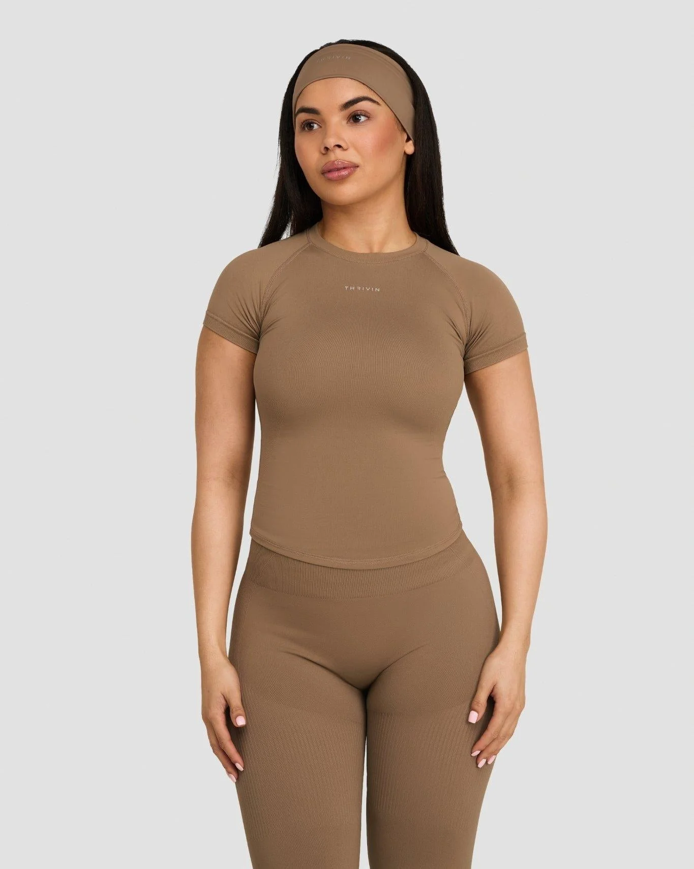 Elevate™ Compression T-shirt | Toffee - Image 5