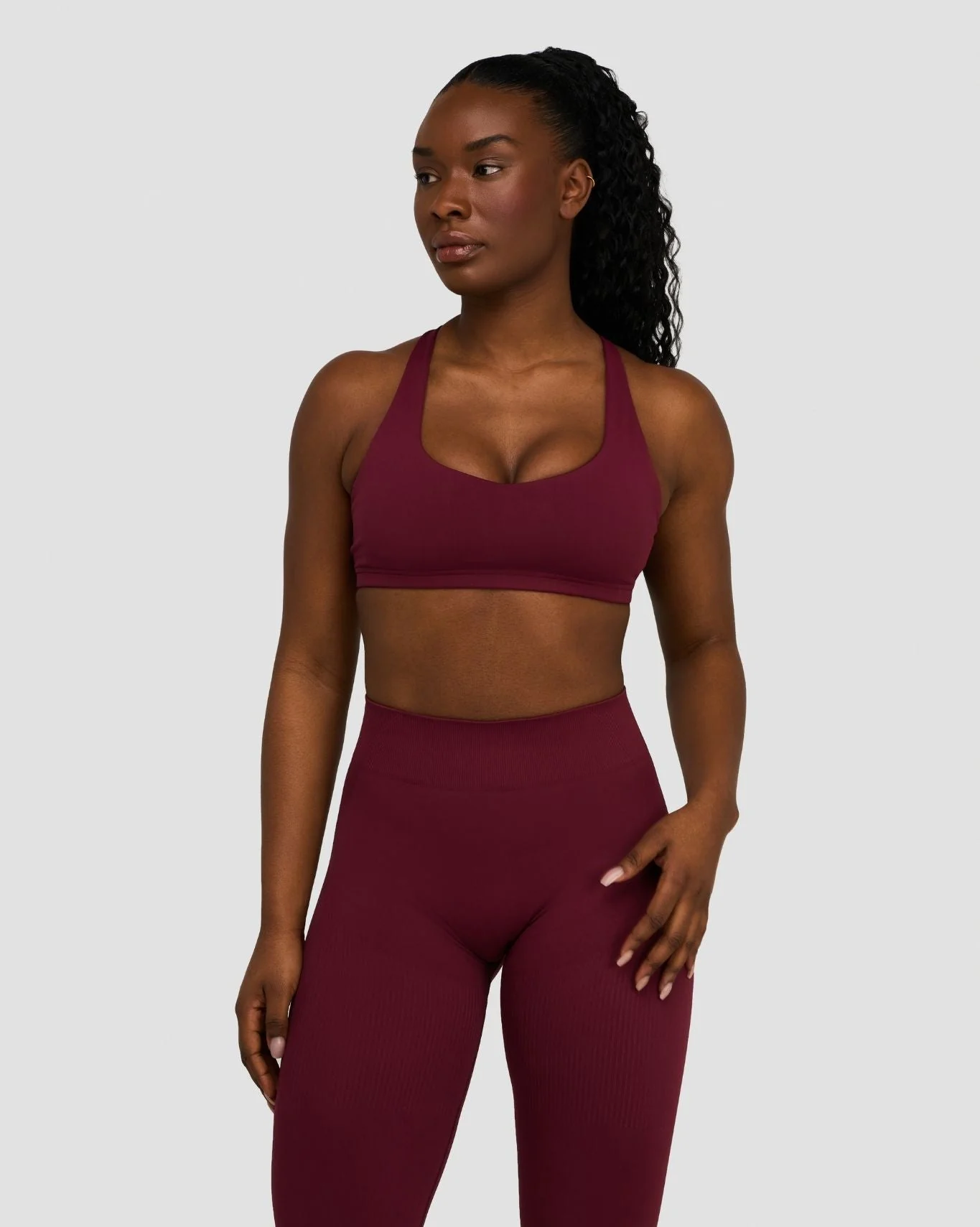 Elevate™ Sculpting Medium Impact Multiway Bra | Merlot - Image 5