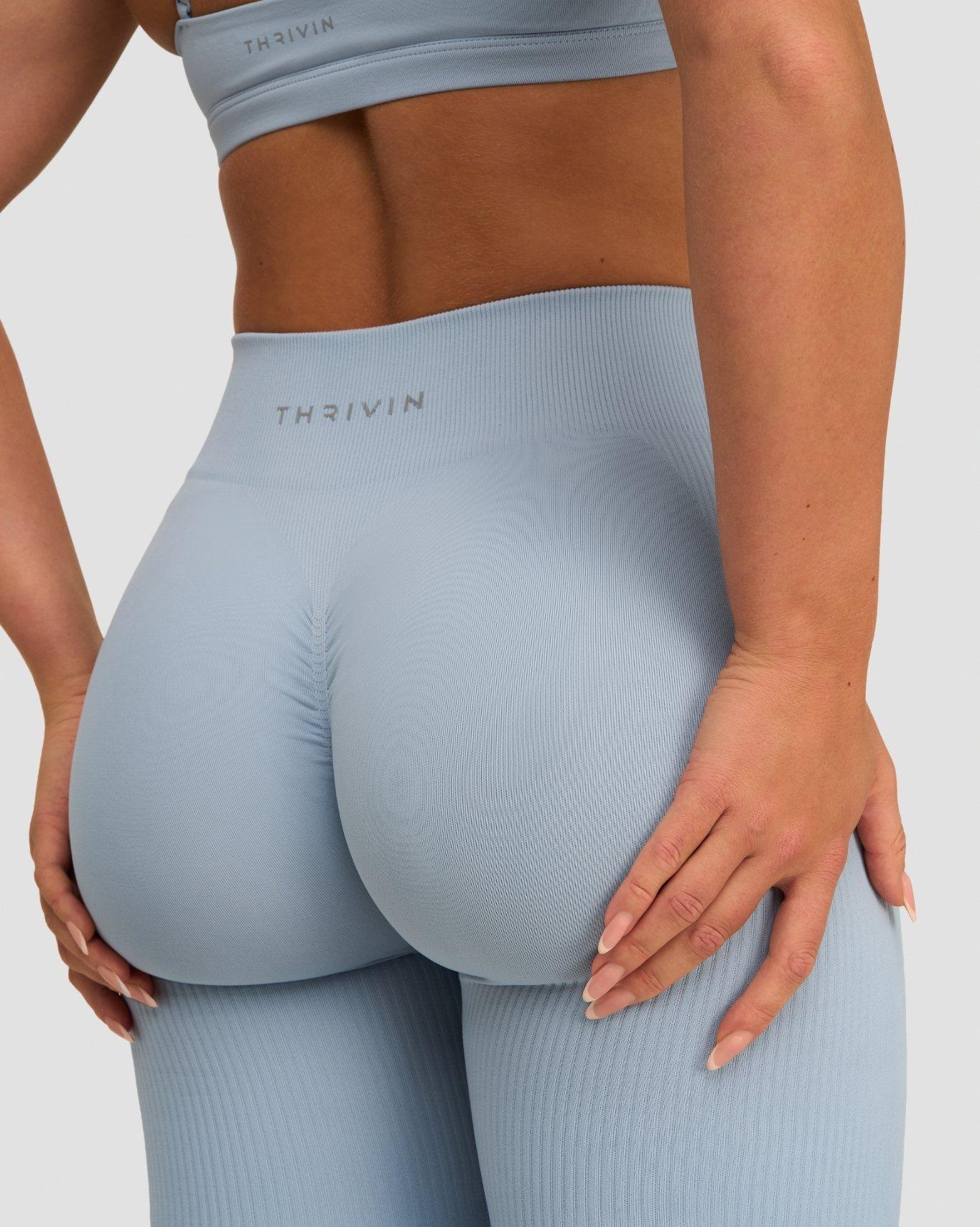 Elevate™ Sculpting Mid Waist Scrunch Leggings | Blue Haze - Image 2