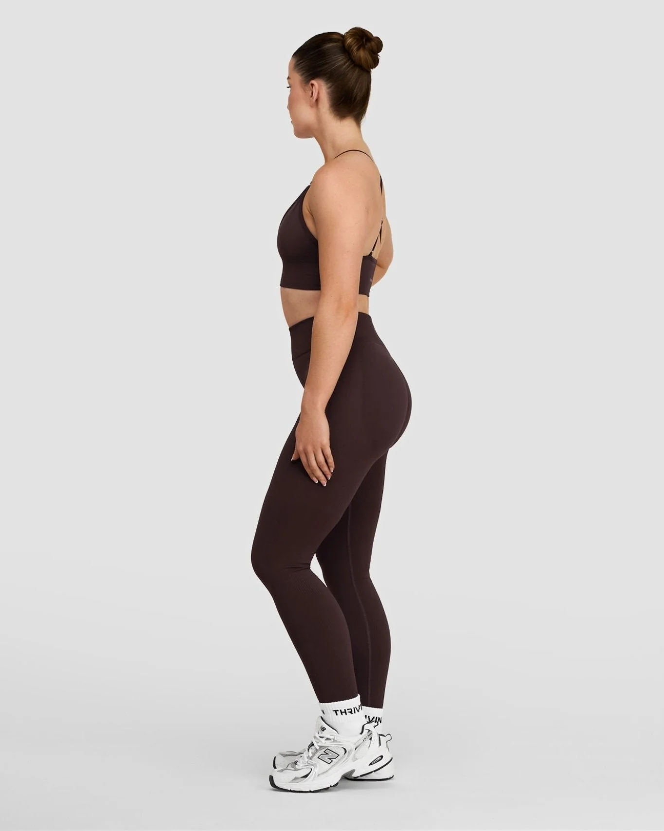 Elevate™ Sculpting Mid Waist Scrunch Leggings | Coffee - Image 4