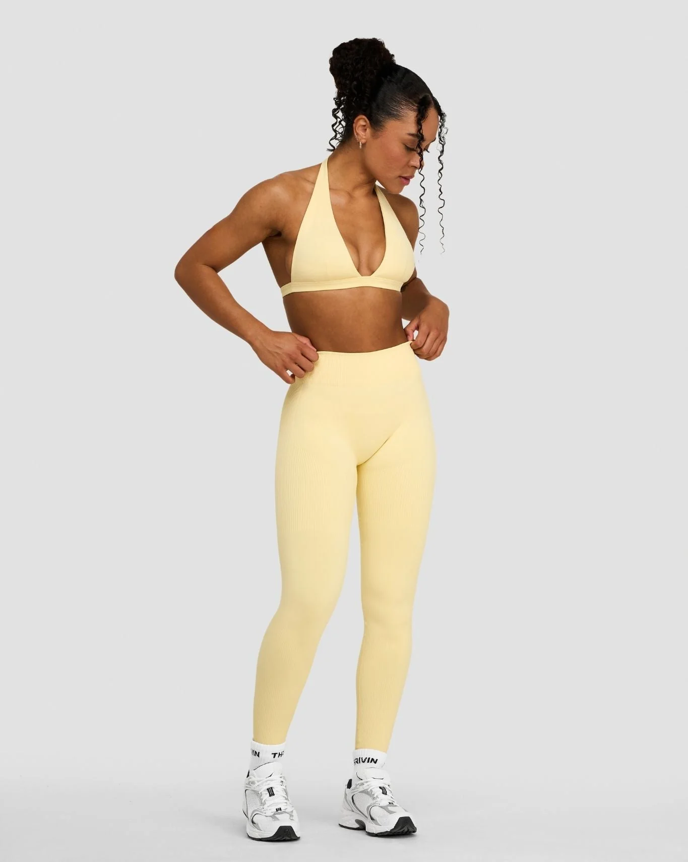 Elevate™ Sculpting Mid Waist Scrunch Leggings | Golden Butter - Image 4