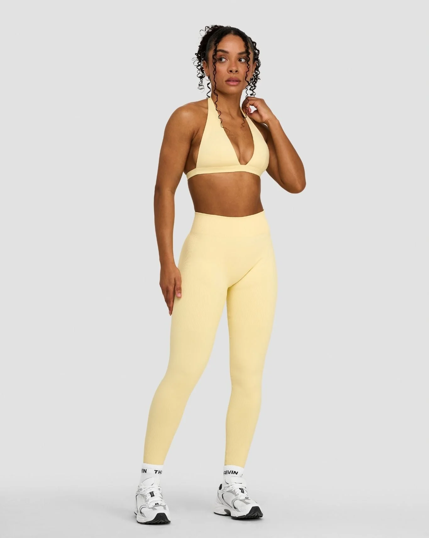 Elevate™ Sculpting Mid Waist Scrunch Leggings | Golden Butter - Image 5