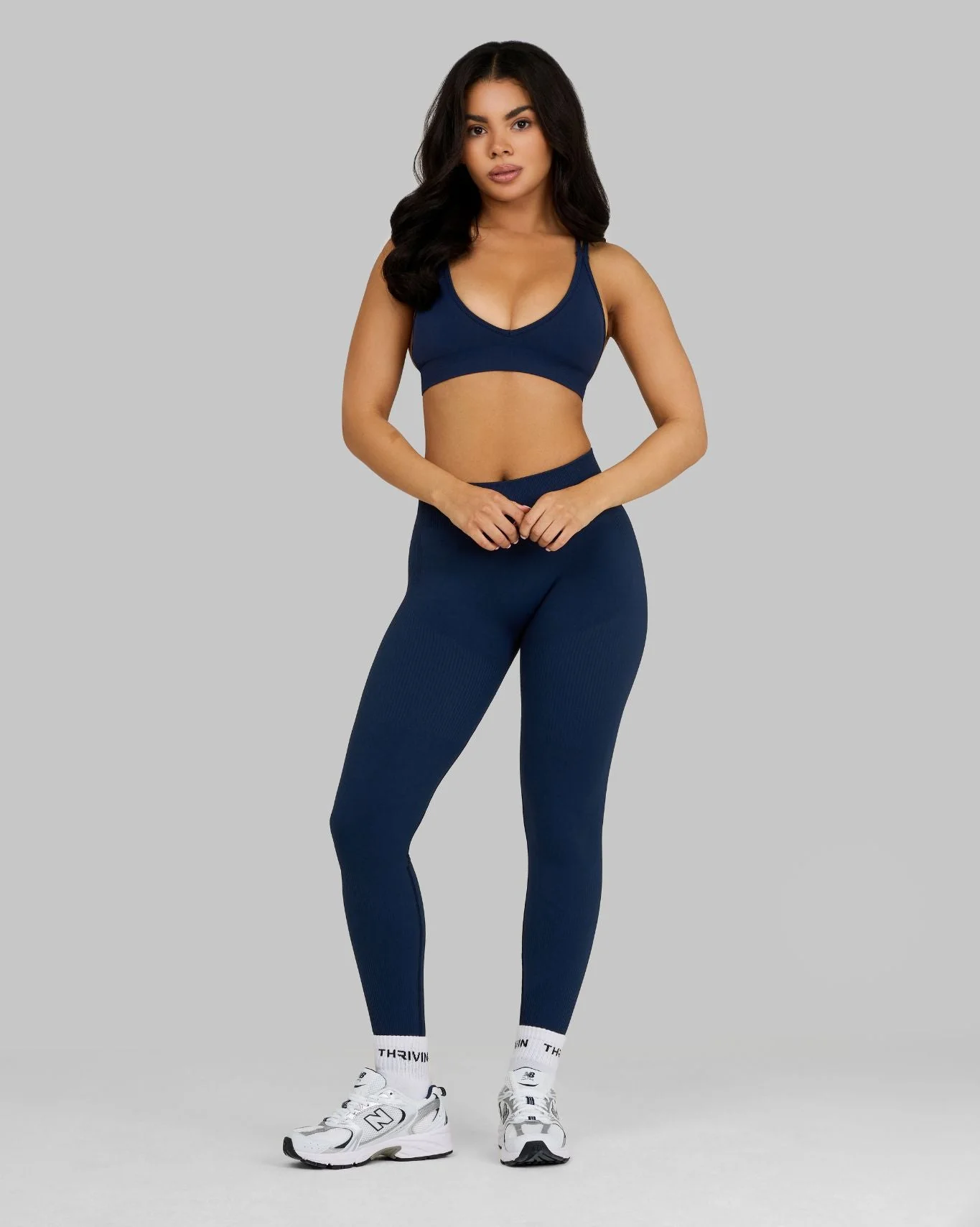 Elevate™ Sculpting Mid Waist Scrunch Leggings | Midnight Navy - Image 5