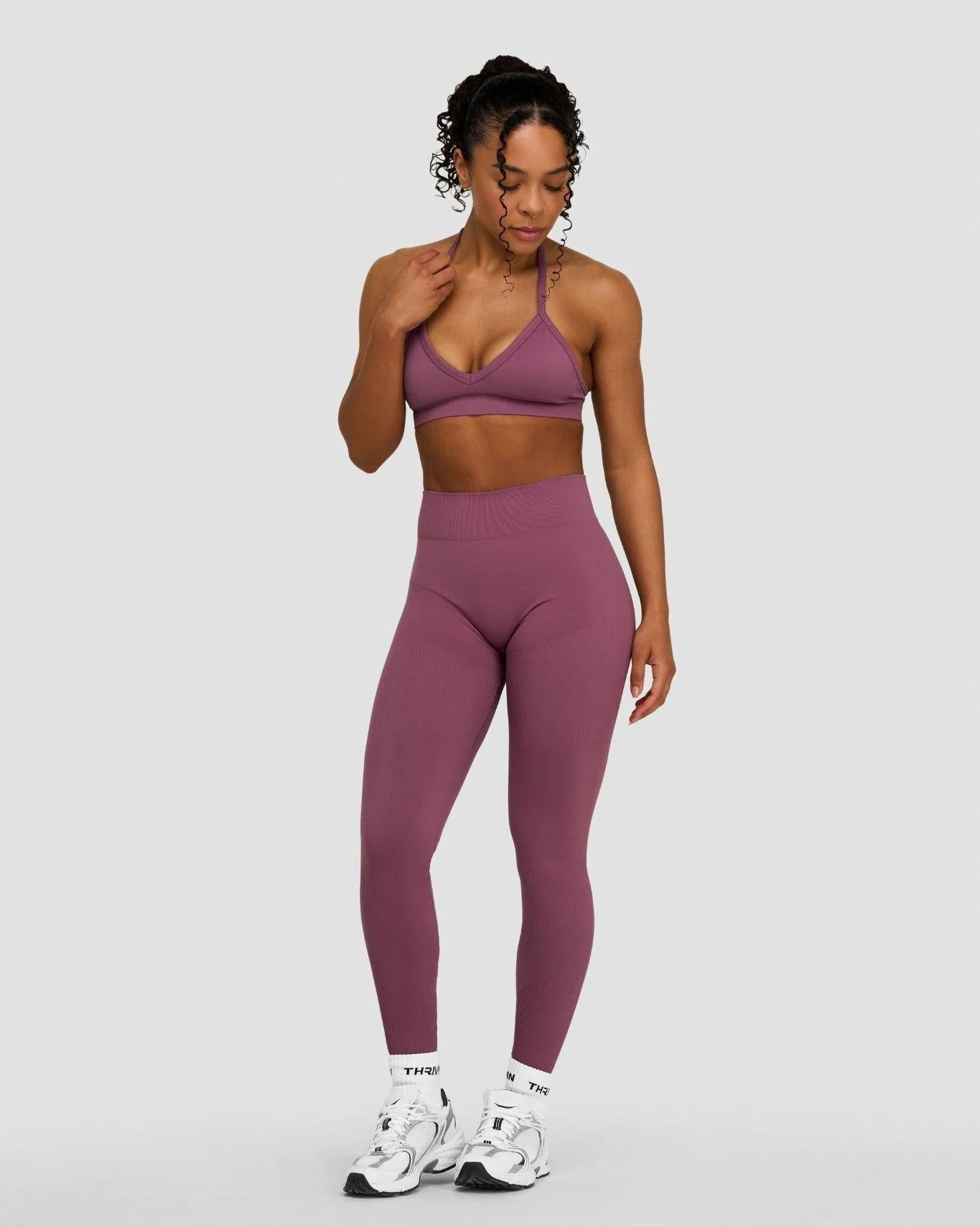 Elevate™ Sculpting Mid Waist Scrunch Leggings | Orchid Mauve - Image 4