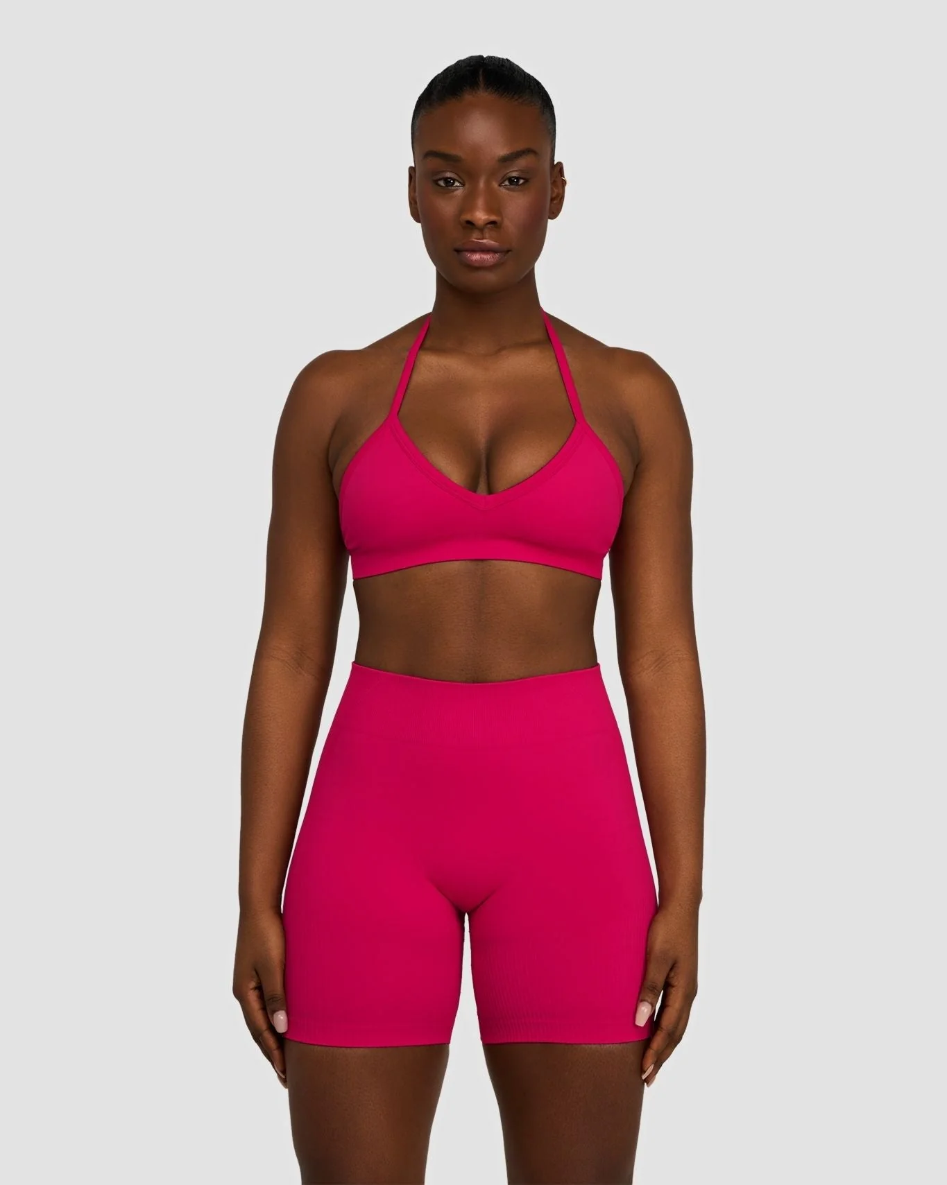 Elevate™ Sculpting Mid Waist Scrunch Shorts | Strawberry - Image 4