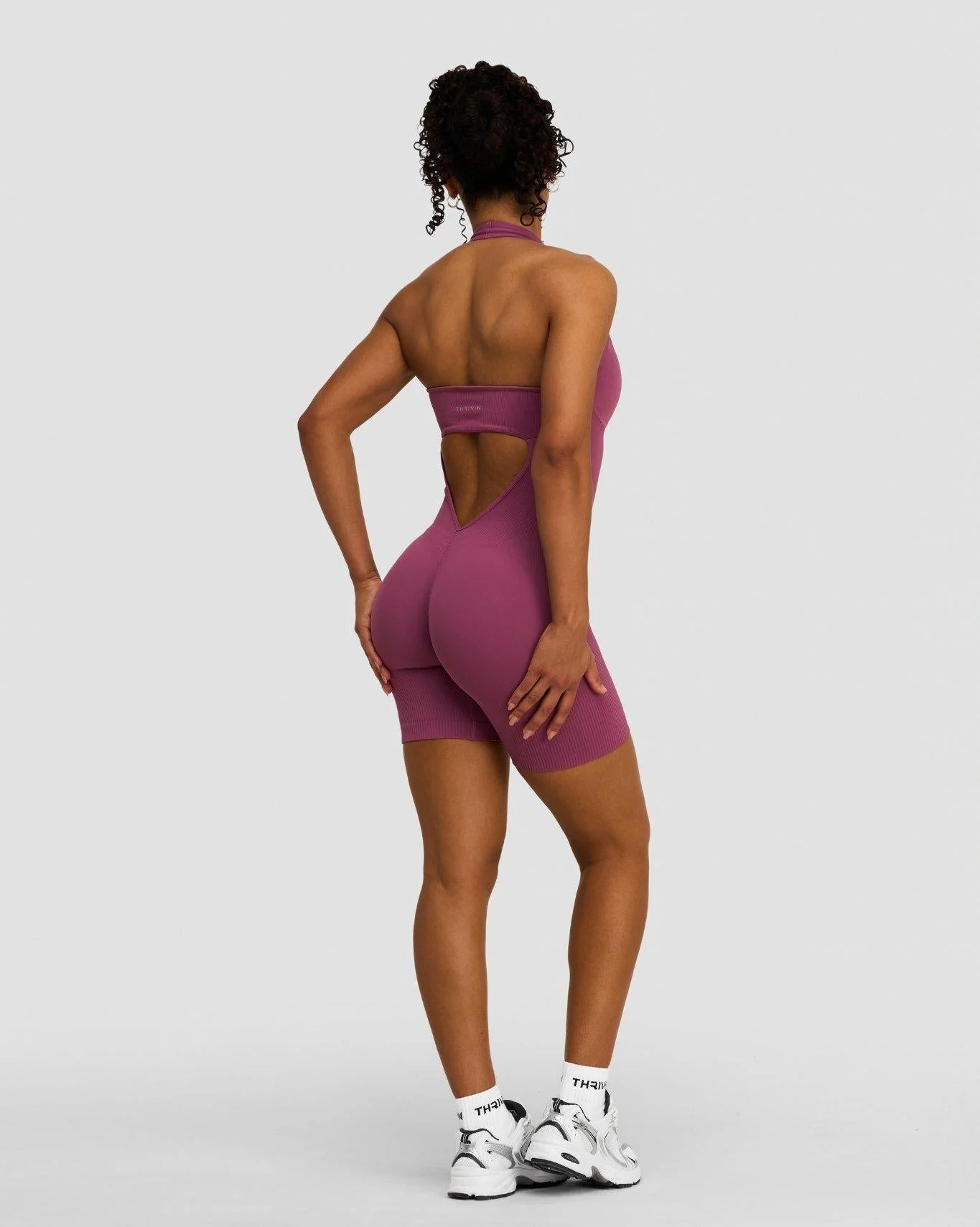 Elevate™ Sculpting Halterneck All In One | Orchid Mauve - Image 4