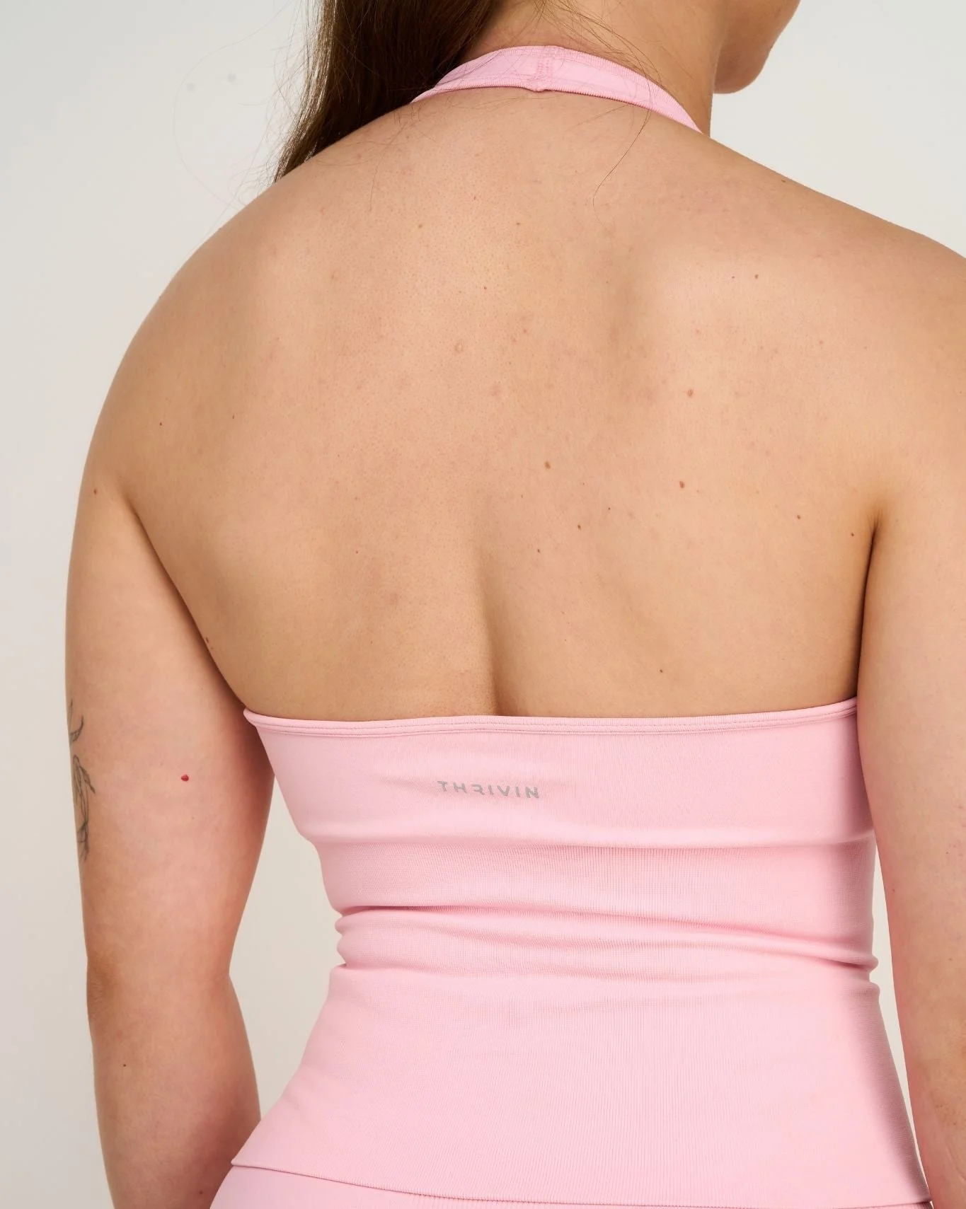 Elevate™ Sculpting Seamless Halterneck Top | Cotton Pink - Image 6