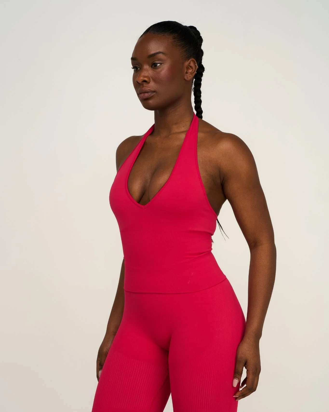 Elevate™ Sculpting Seamless Halterneck Top | Strawberry - Image 5
