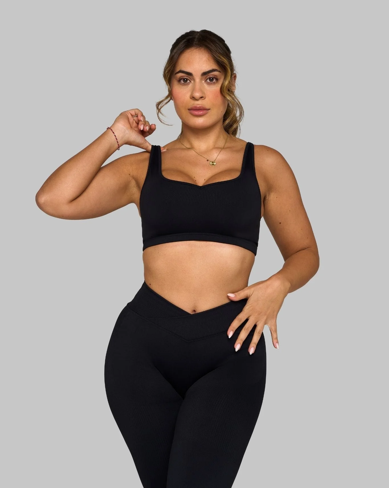 Elevate™ Sweetheart Impact Bra | Night Black - Image 3
