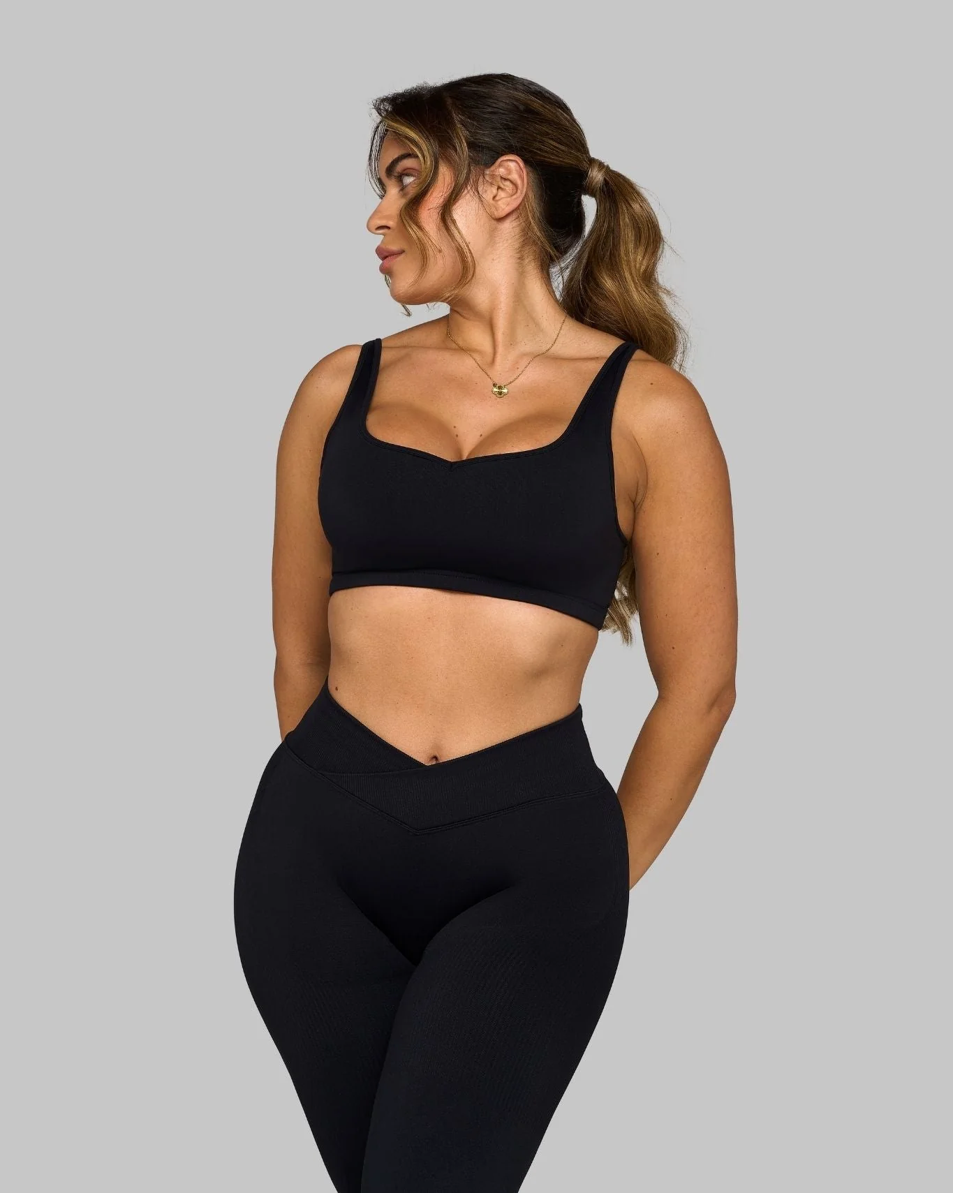 Elevate™ Sweetheart Impact Bra | Night Black - Image 4
