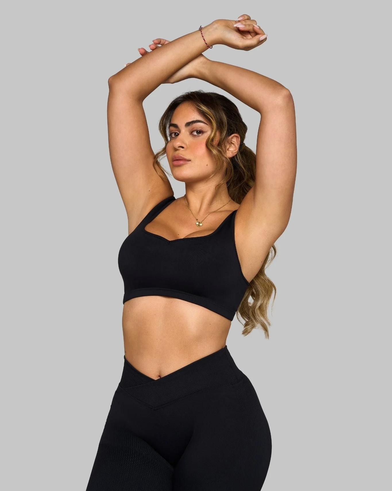 Elevate™ Sweetheart Impact Bra | Night Black - Image 6