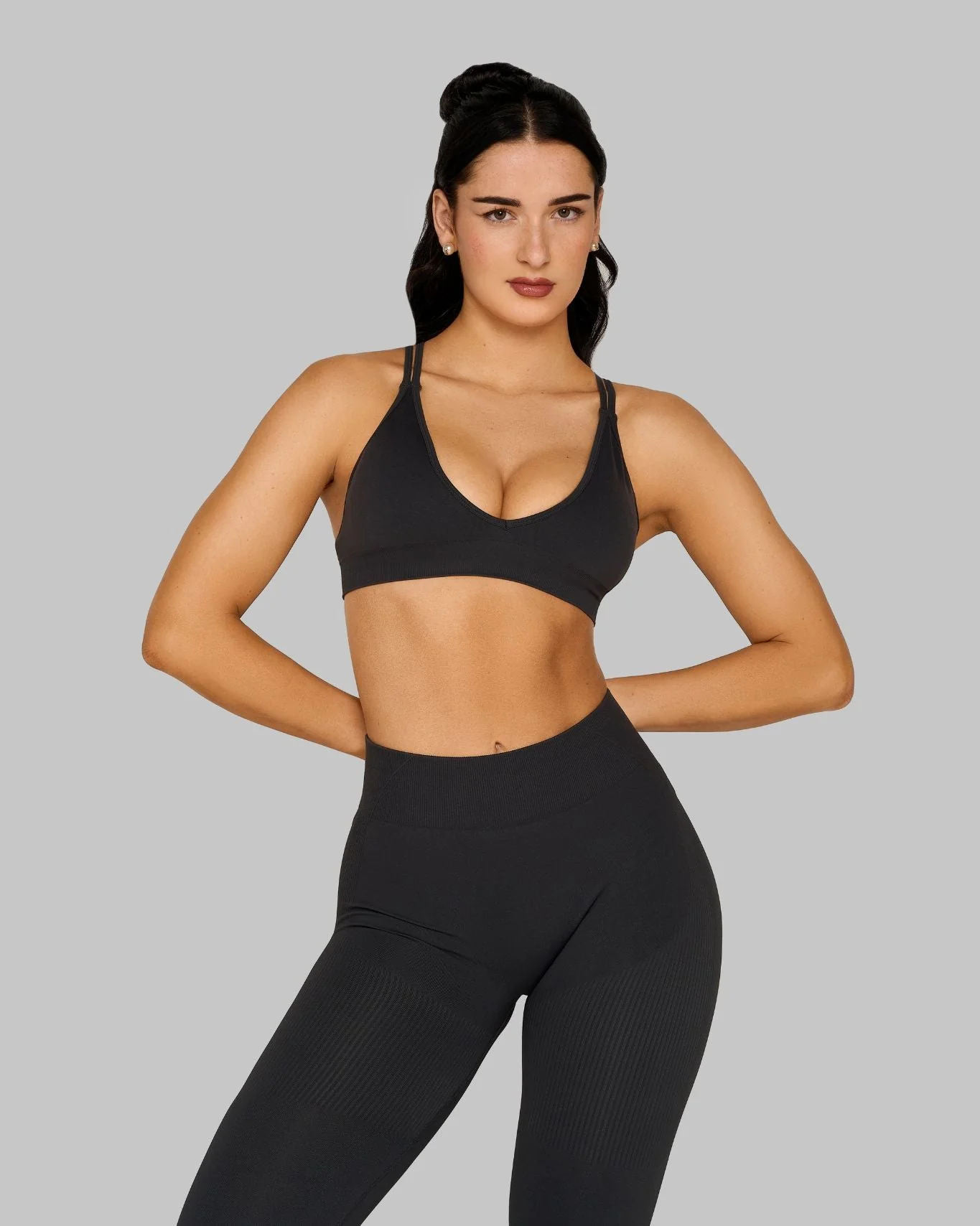 Elevate™ Sculpting Seamless High Apex Bra | Charcoal Grey - Image 4