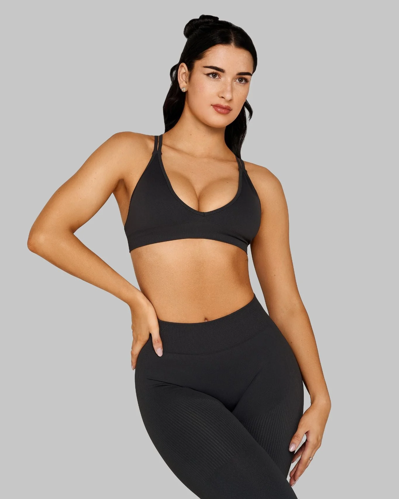 Elevate™ Sculpting Seamless High Apex Bra | Charcoal Grey - Image 5
