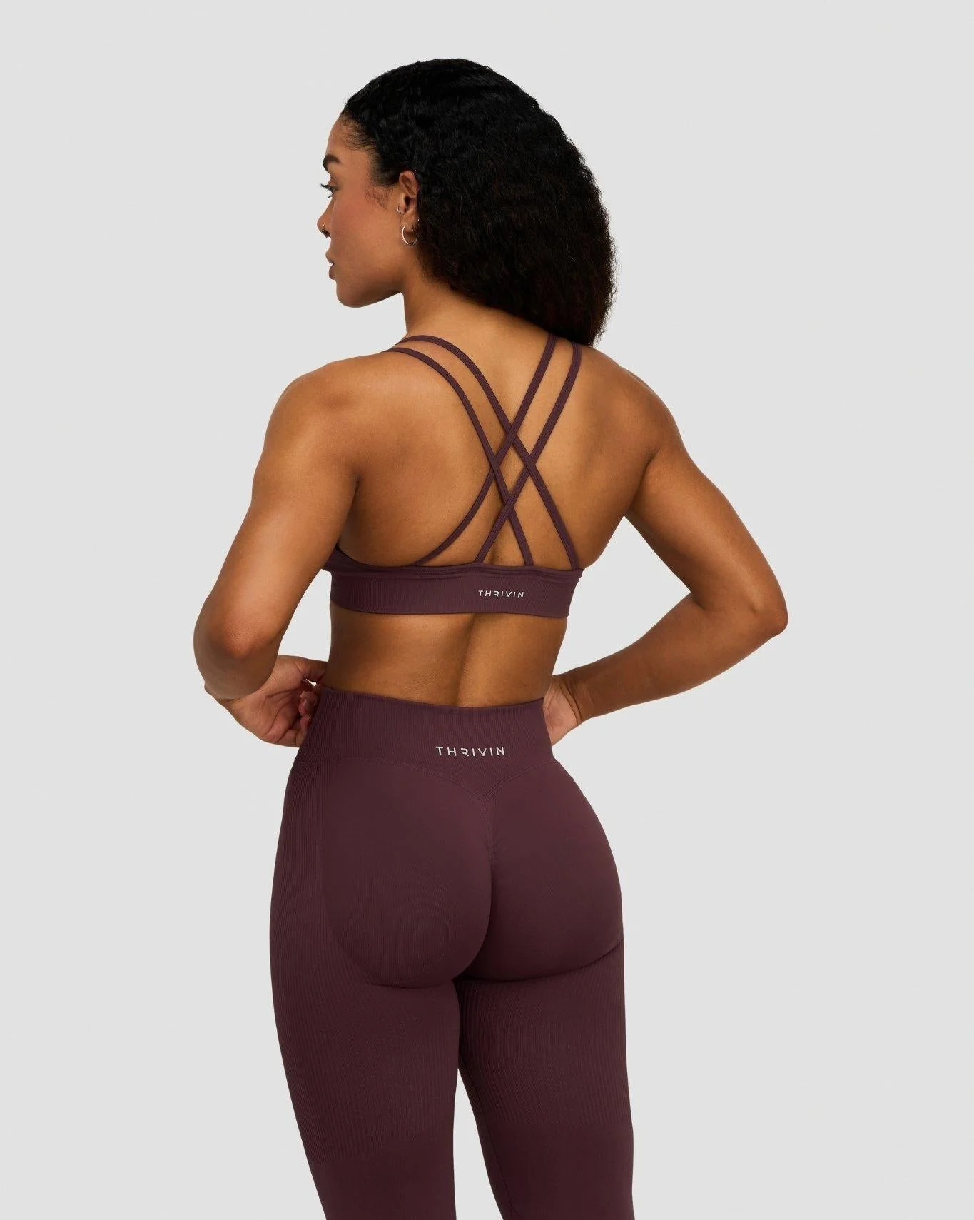 Elevate™ Sculpting Seamless High Apex Bra | Dark Mauve - Image 2