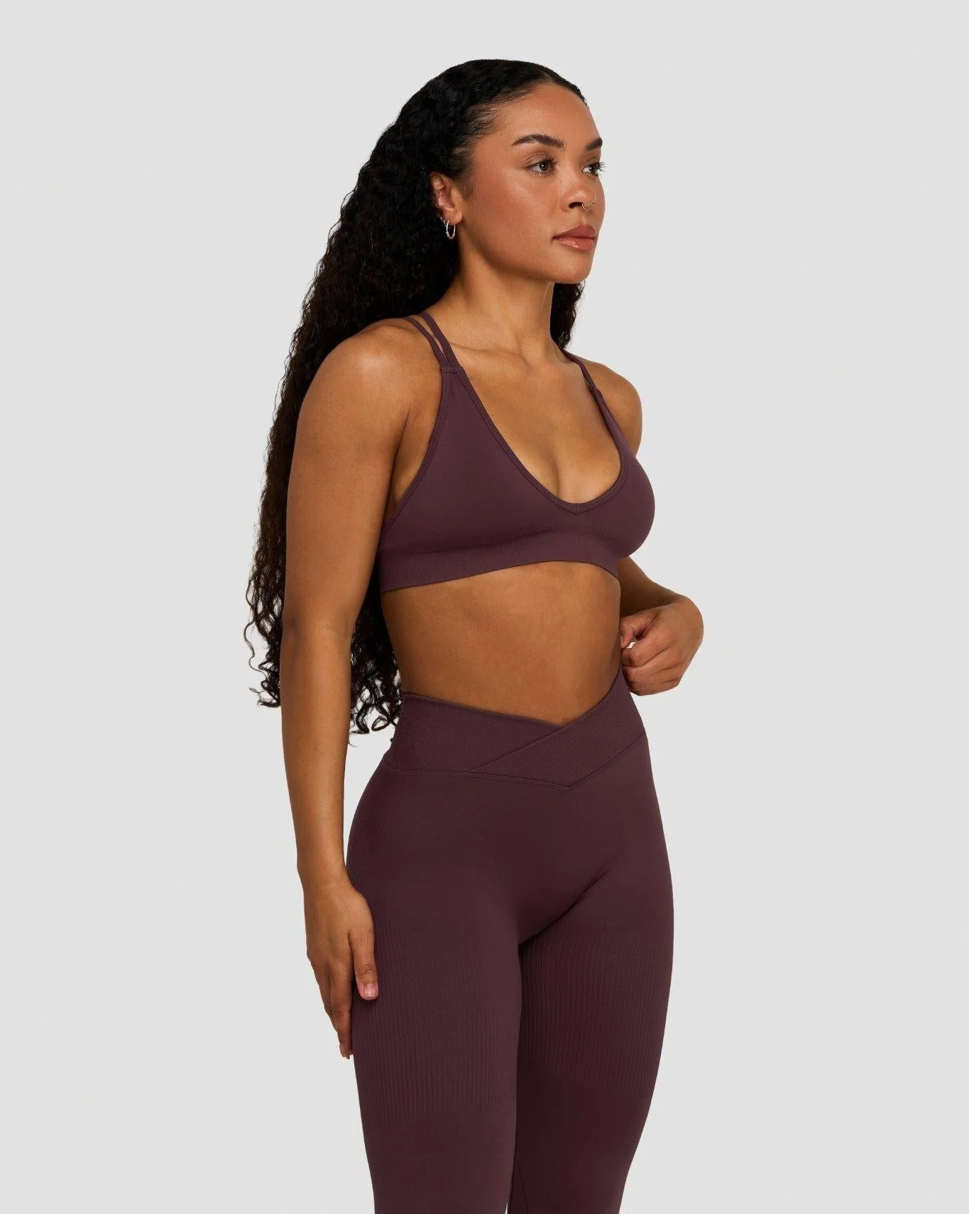 Elevate™ Sculpting Seamless High Apex Bra | Dark Mauve - Image 3
