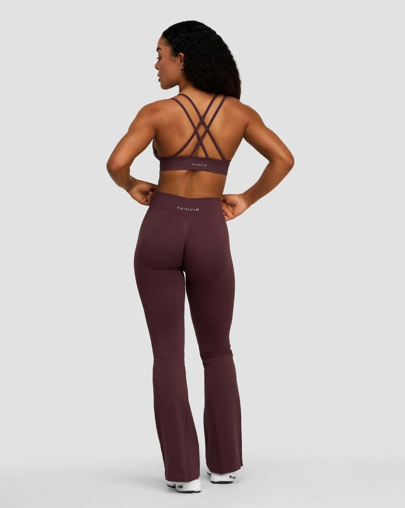 Elevate™ Sculpting Seamless High Apex Bra | Dark Mauve - Image 4