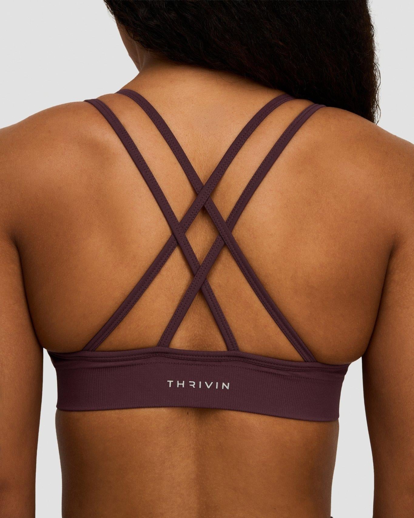 Elevate™ Sculpting Seamless High Apex Bra | Dark Mauve - Image 6
