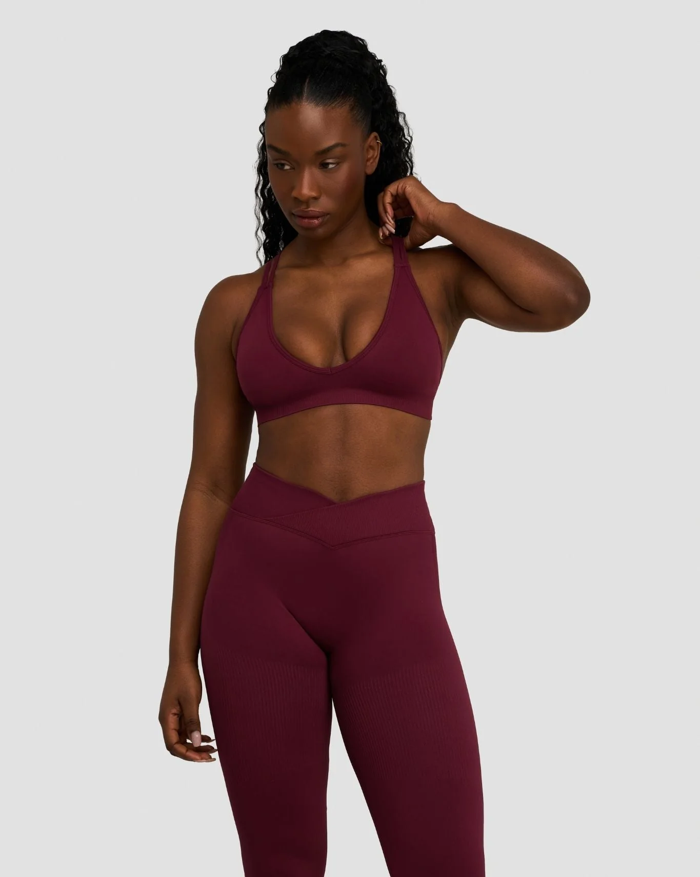 Elevate™ Sculpting Seamless High Apex Bra | Merlot - Image 3