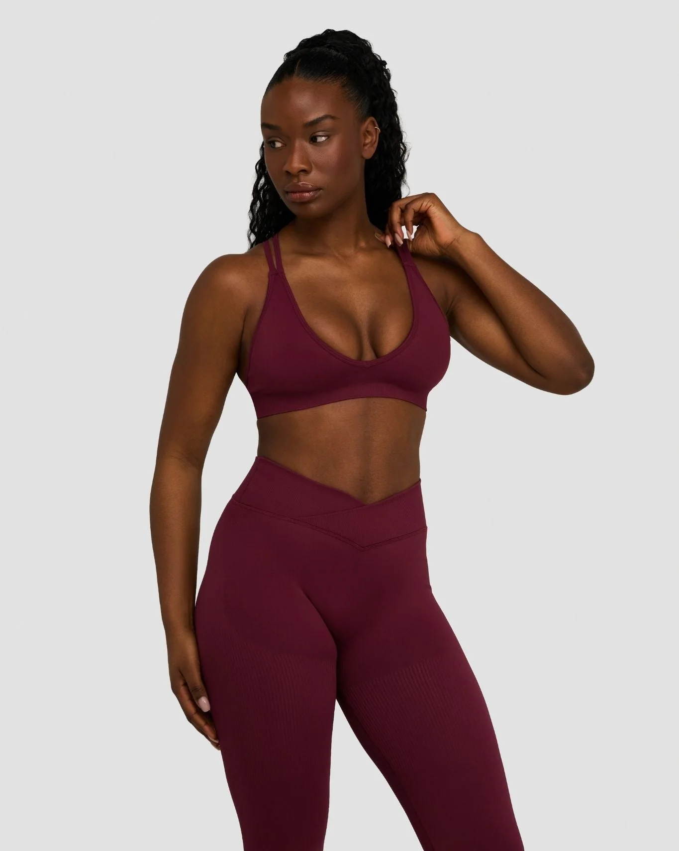 Elevate™ Sculpting Seamless High Apex Bra | Merlot - Image 4