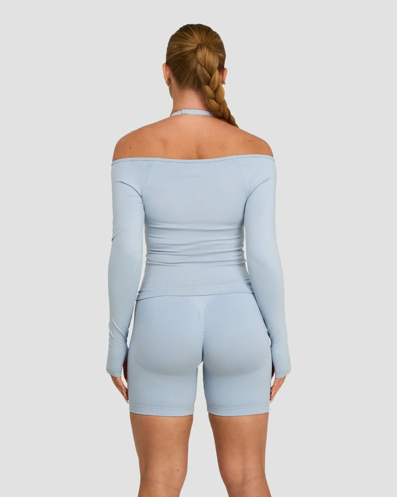 Elevate™ Sculpting Seamless V-Neck Top | Blue Haze - Image 3