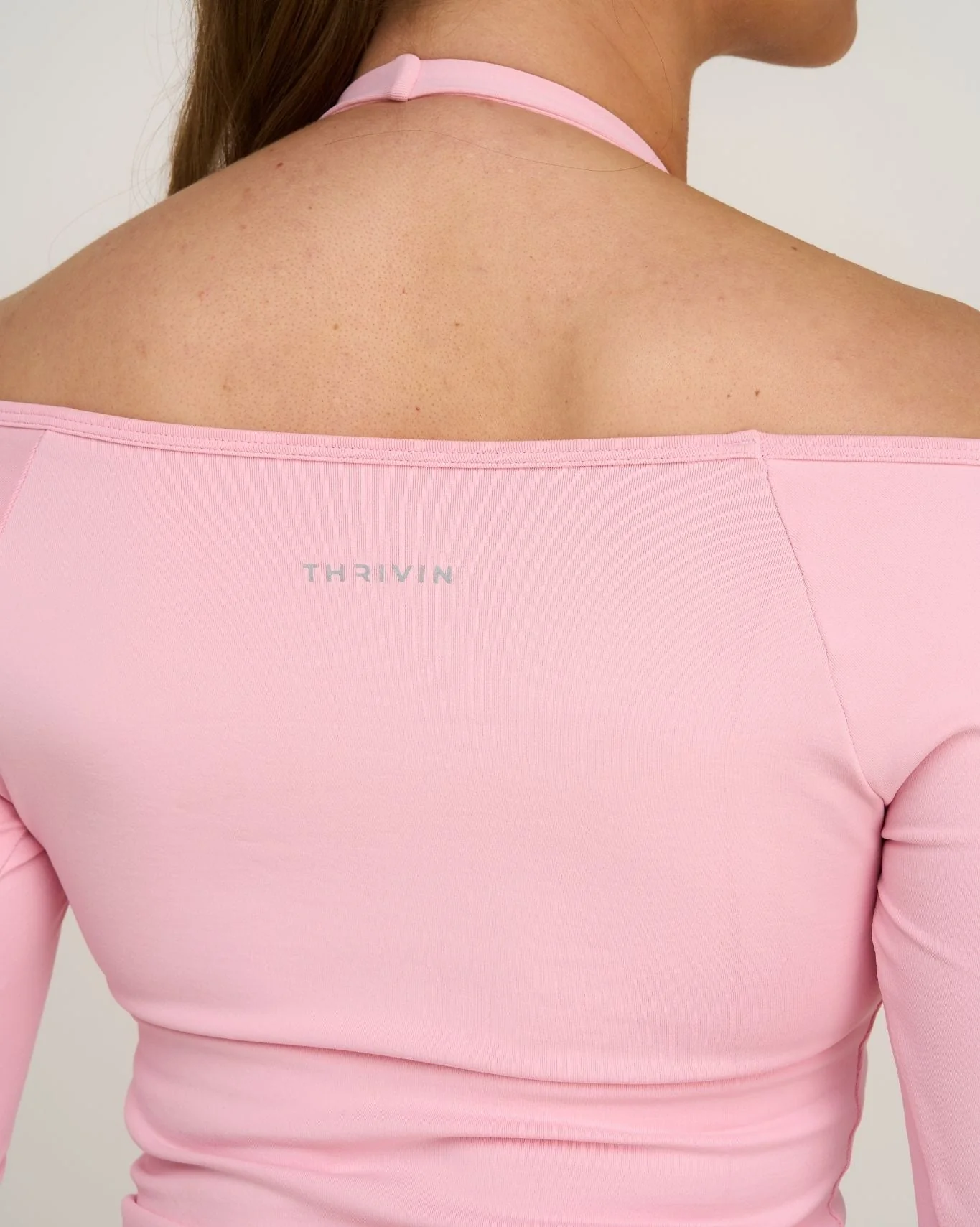 Elevate™ Sculpting Seamless V-Neck Top | Cotton Pink - Image 6