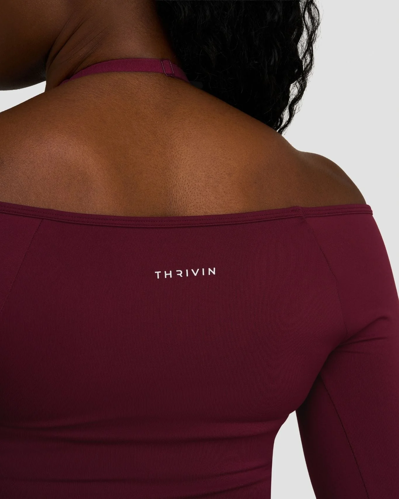 Elevate™ Sculpting Seamless V-Neck Top | Merlot - Image 2