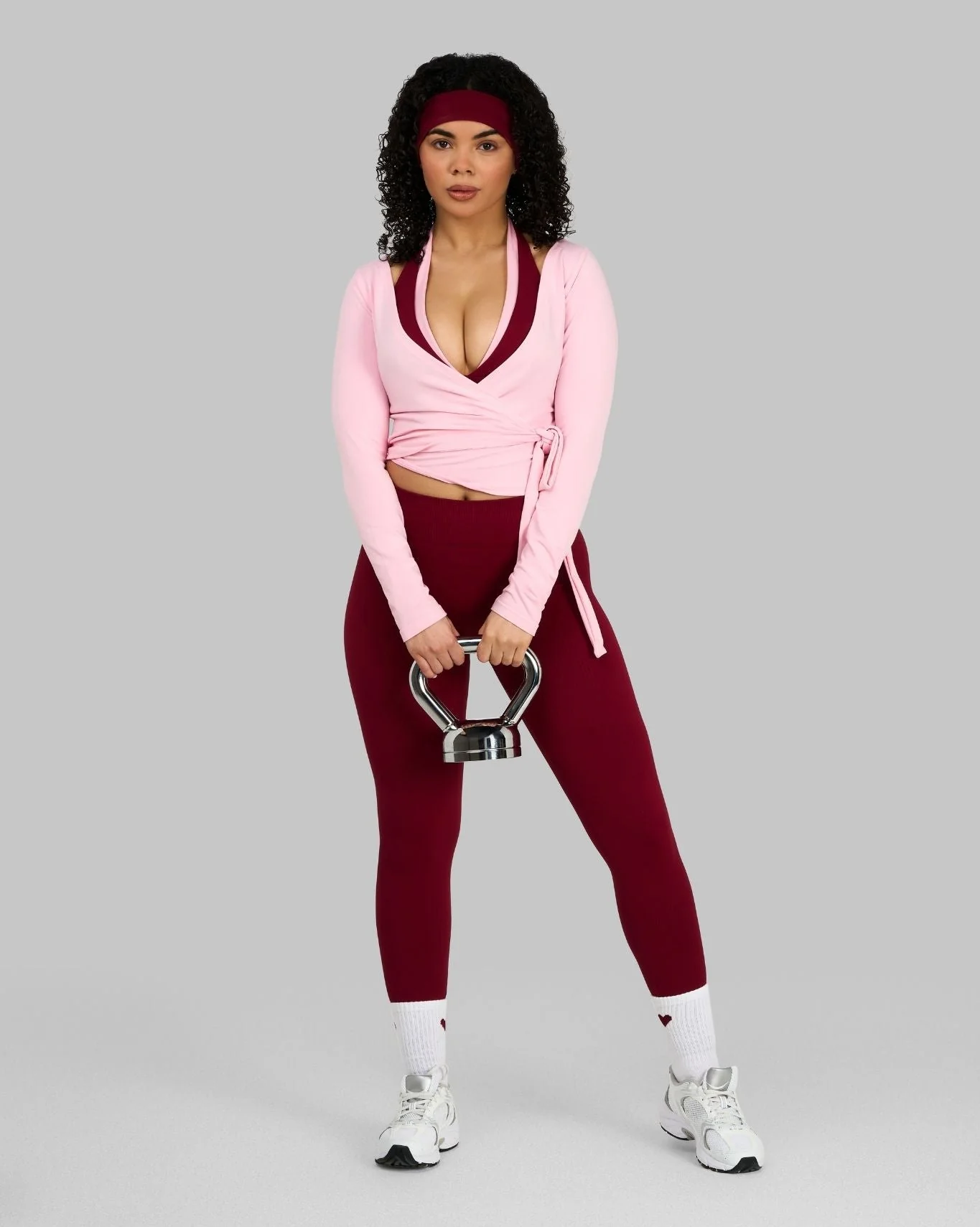 The Essential Collection Wrap Top | Cotton Pink - Image 5