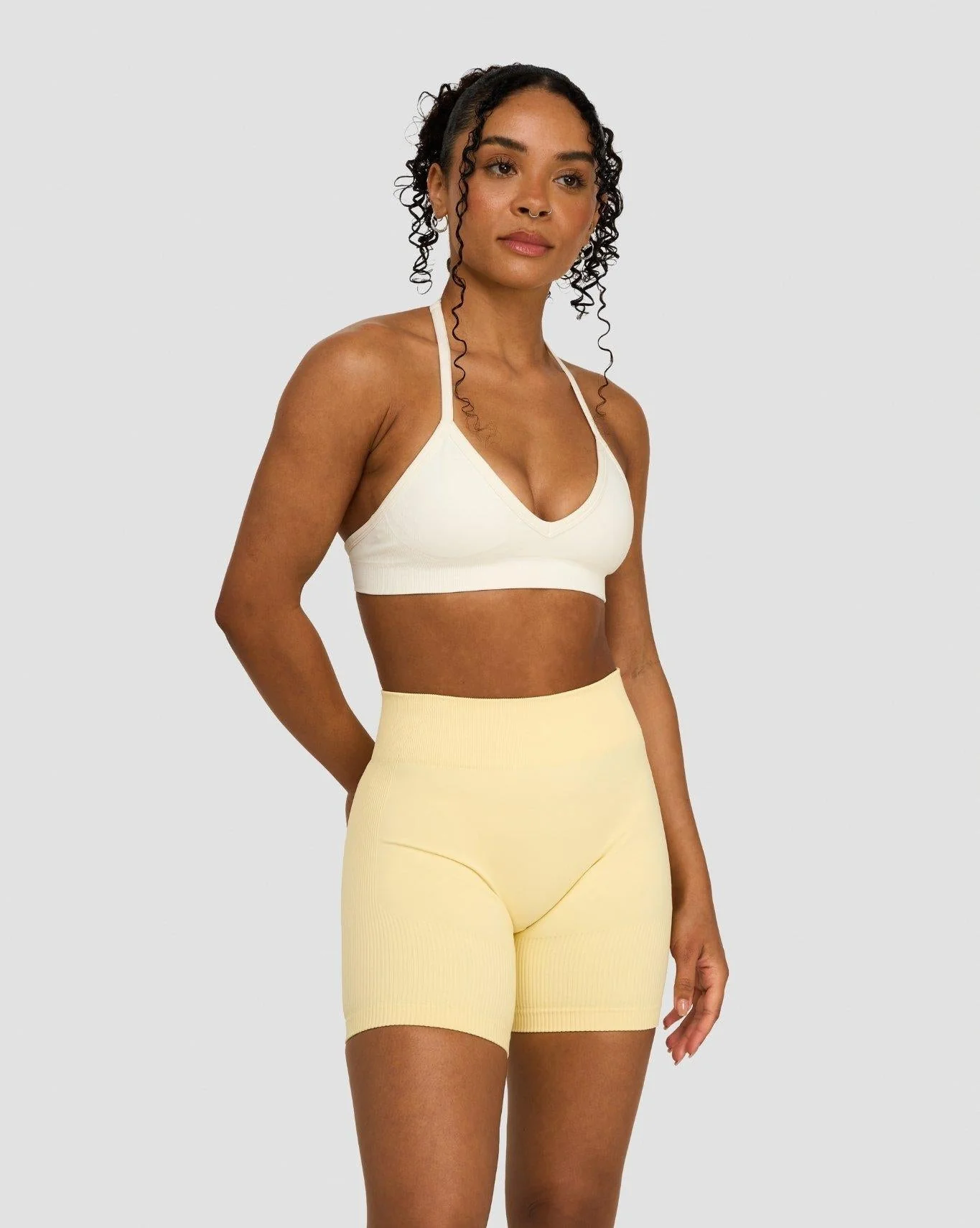 Elevate™ Sculpting Seamless Adjustable Halter Bra | Cream - Image 2