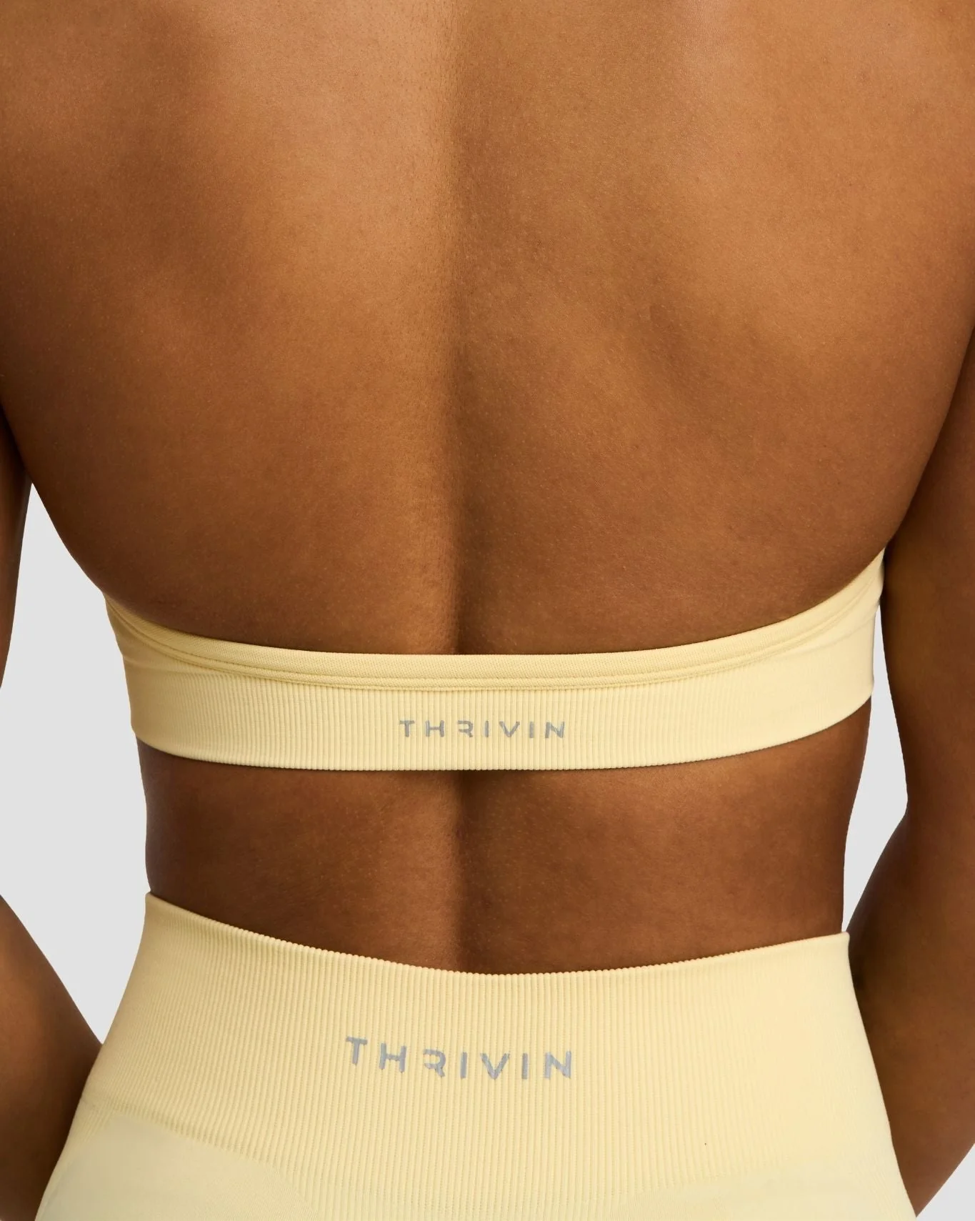 Elevate™ Sculpting Seamless Adjustable Halter Bra | Golden Butter - Image 4