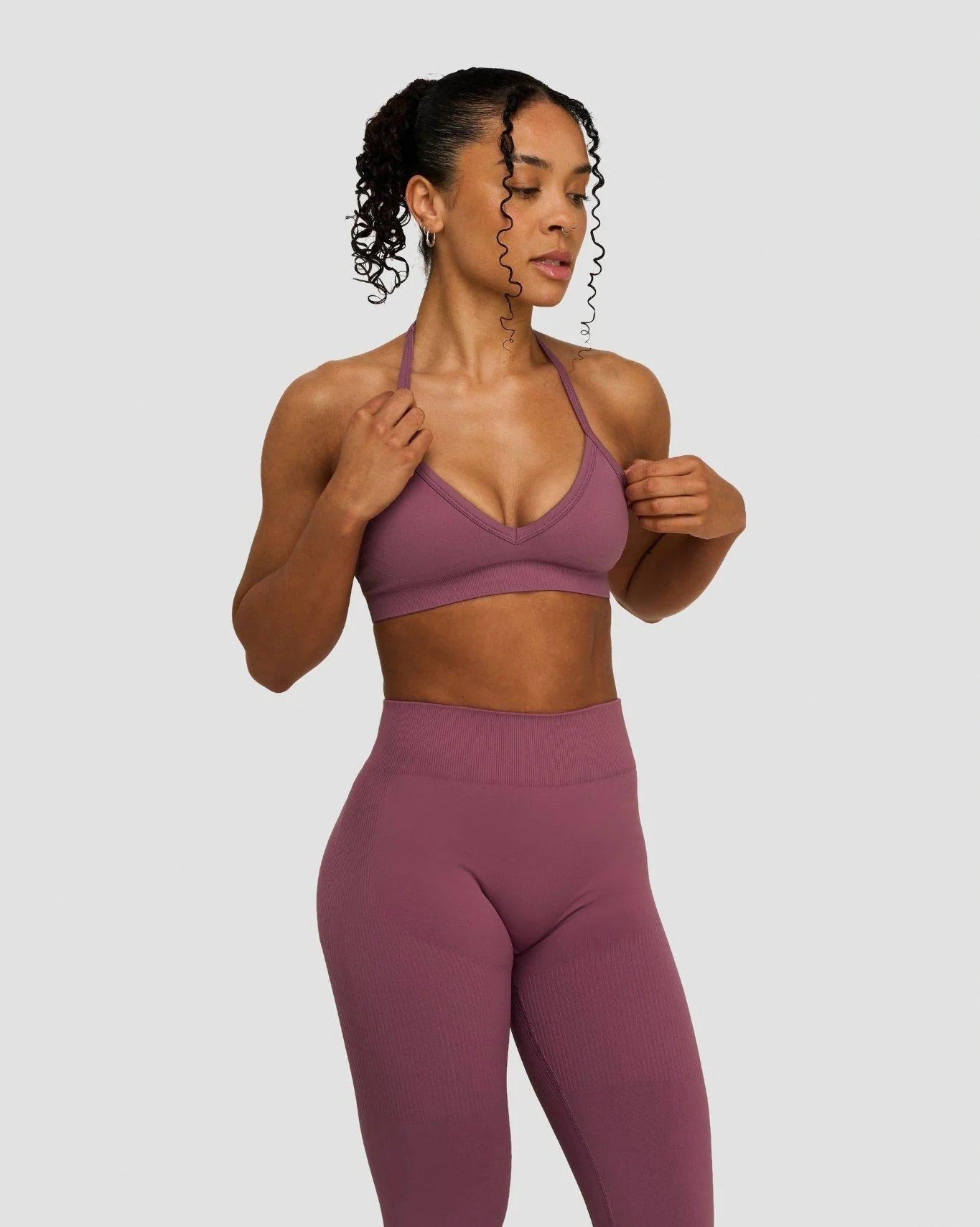 Elevate™ Sculpting Seamless Adjustable Halter Bra | Orchid Mauve - Image 3