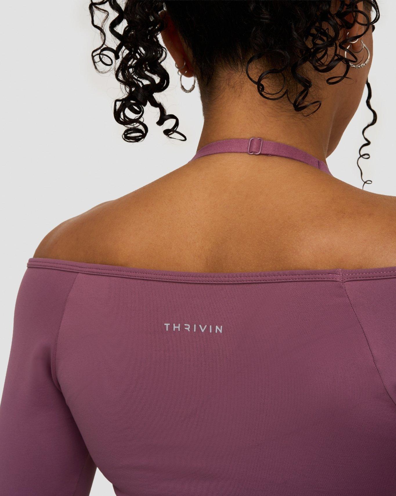 Elevate™ Sculpting Seamless Adjustable Halter Bra | Orchid Mauve - Image 6