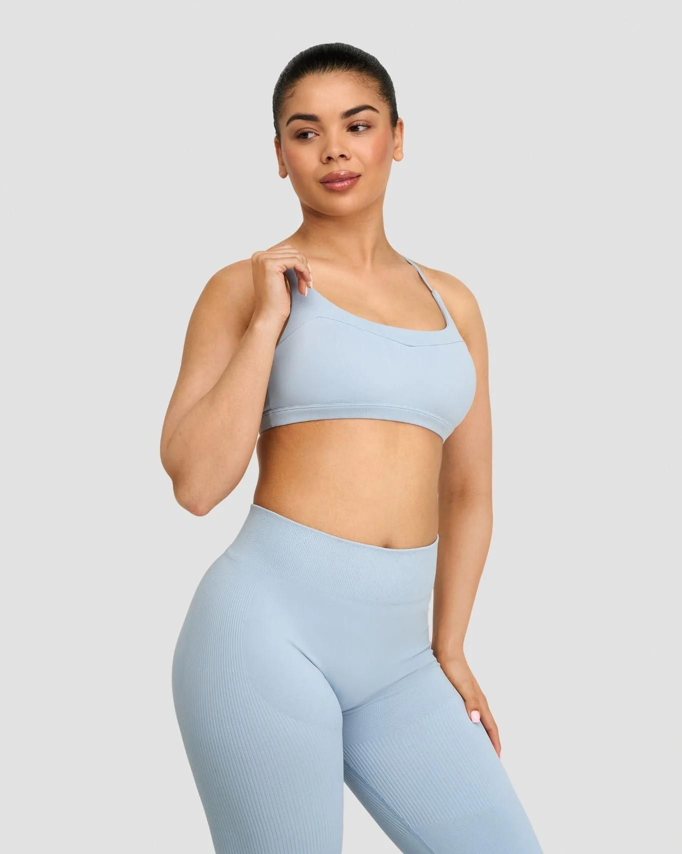 Elevate™ Sculpting Seamless Scoop Neck Bra | Blue Haze - Image 3