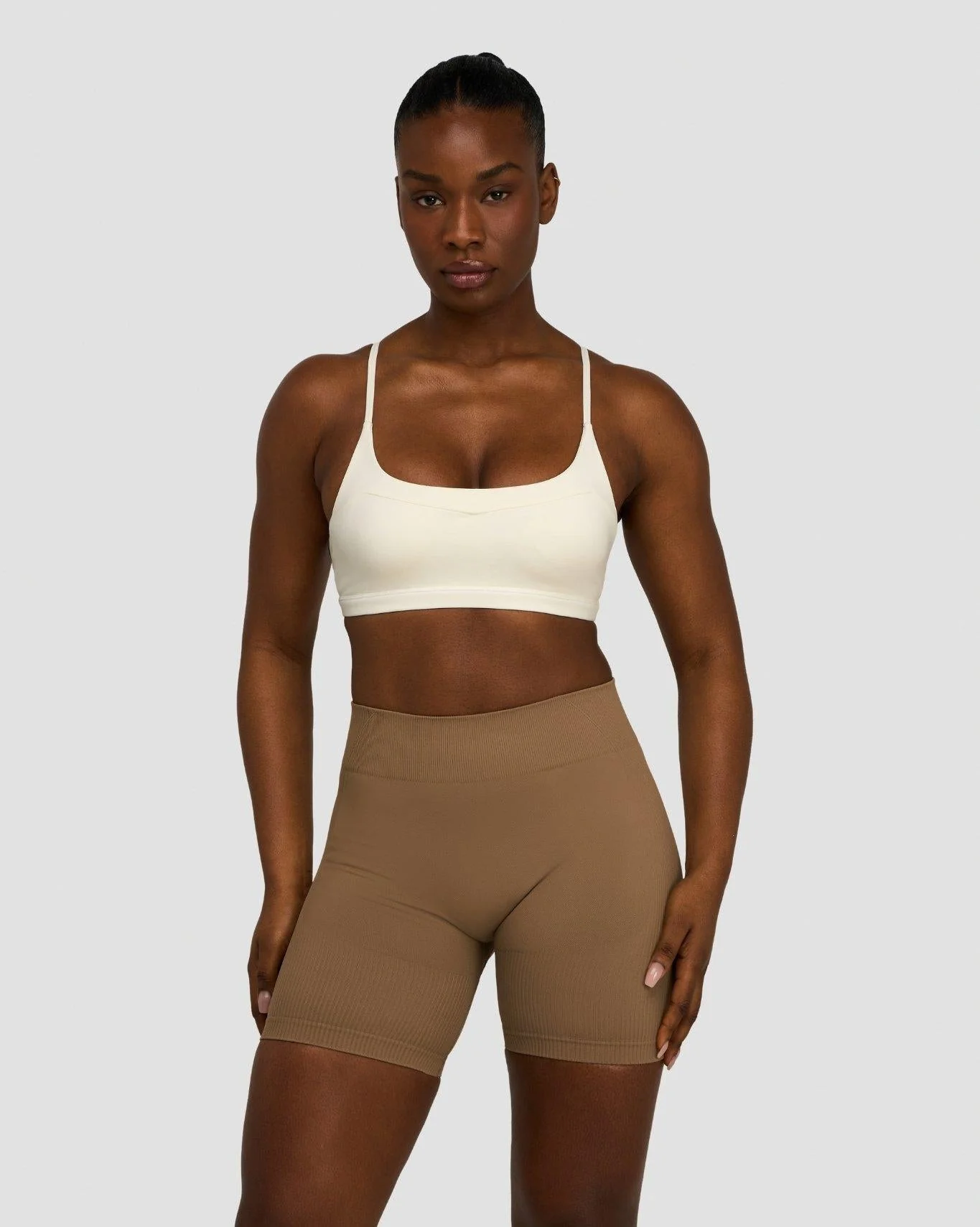 Elevate™ Sculpting Seamless Scoop Neck Bra | Cream - Image 4