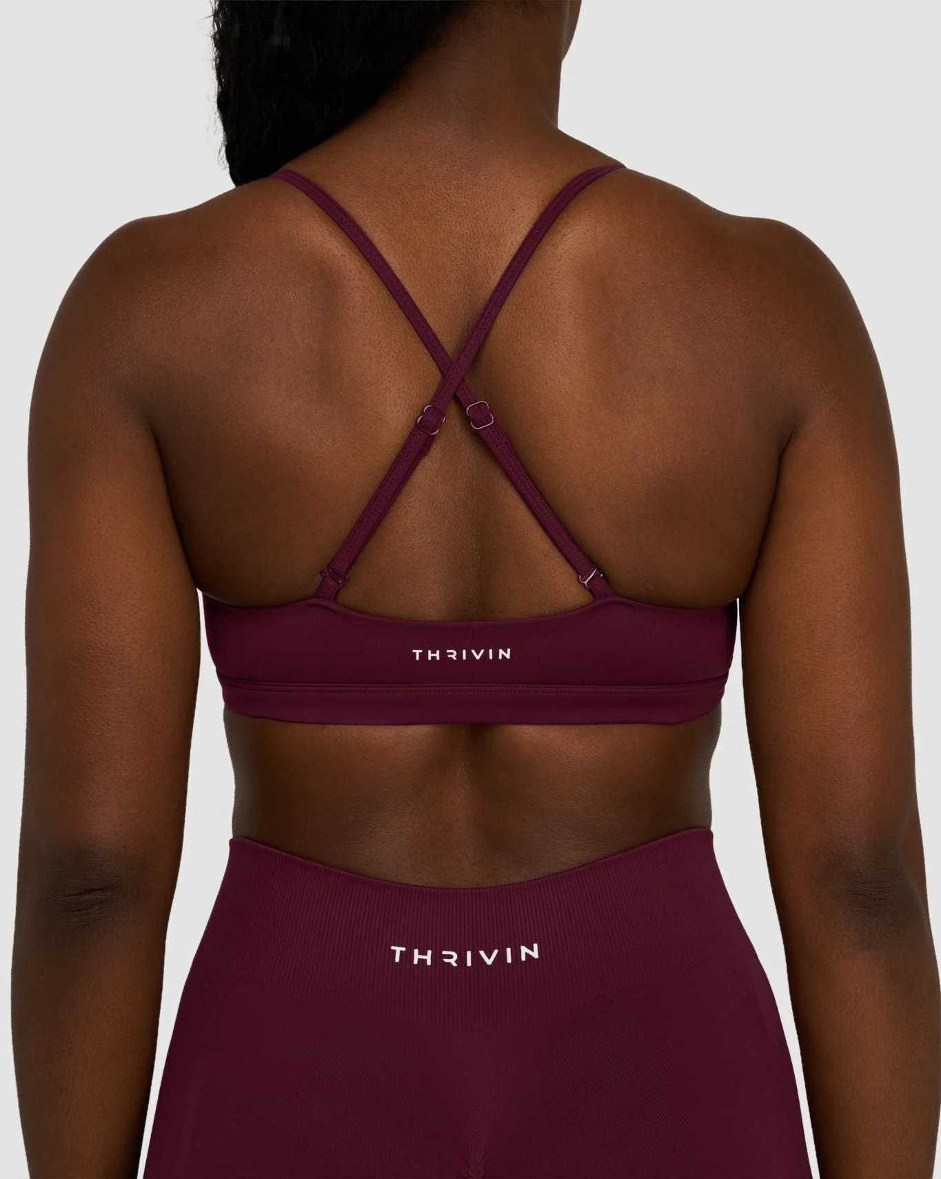 Elevate™ Sculpting Seamless Scoop Neck Bra | Merlot - Image 5
