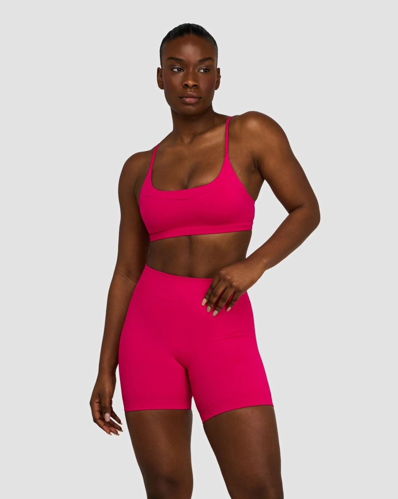 Elevate™ Sculpting Seamless Scoop Neck Bra | Strawberry - Image 5