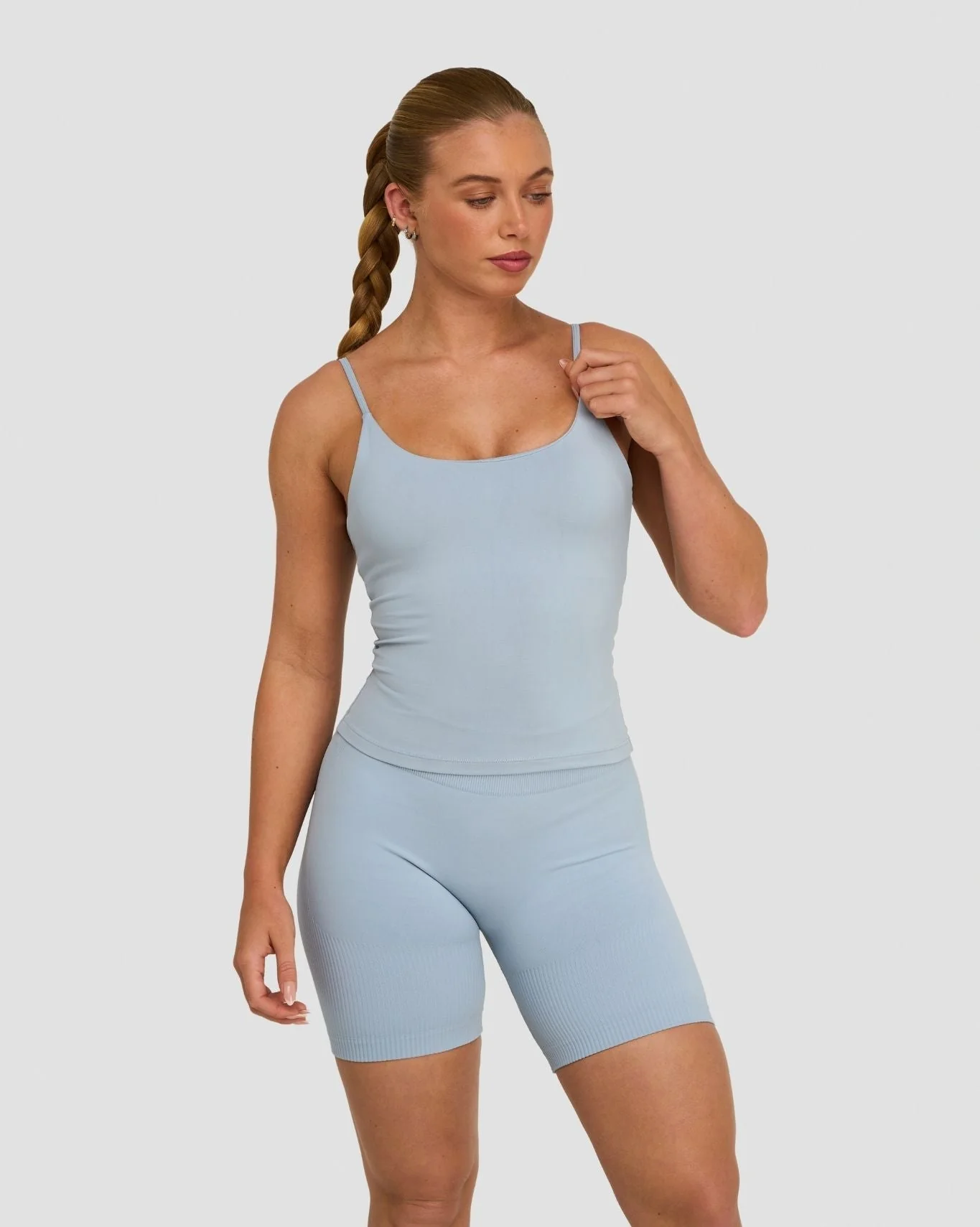 Elevate™ Sculpting Seamless Scoop Neck Cami | Blue Haze - Image 3
