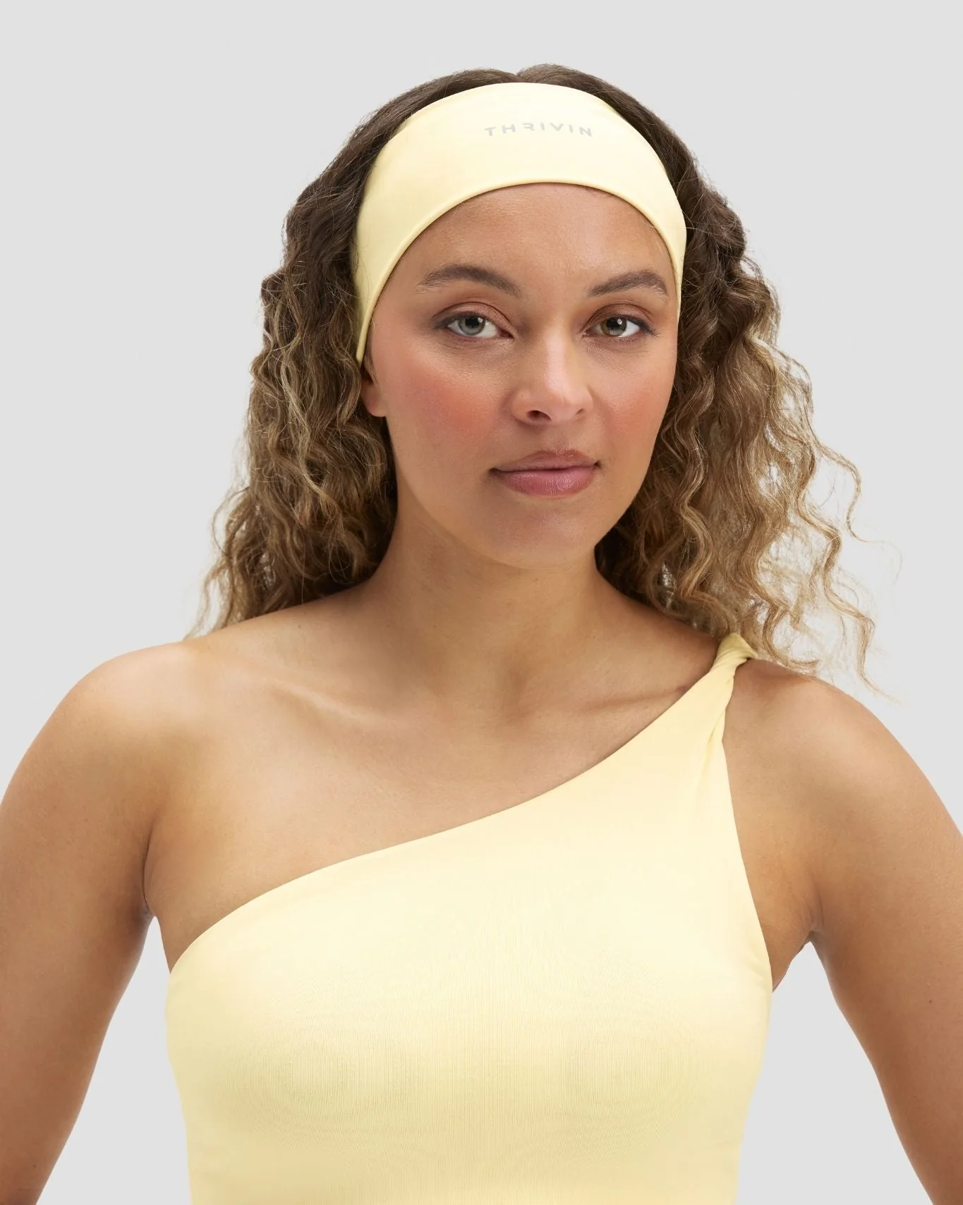 The Essential Collection Chrome Logo Headband | Golden Butter - Image 3
