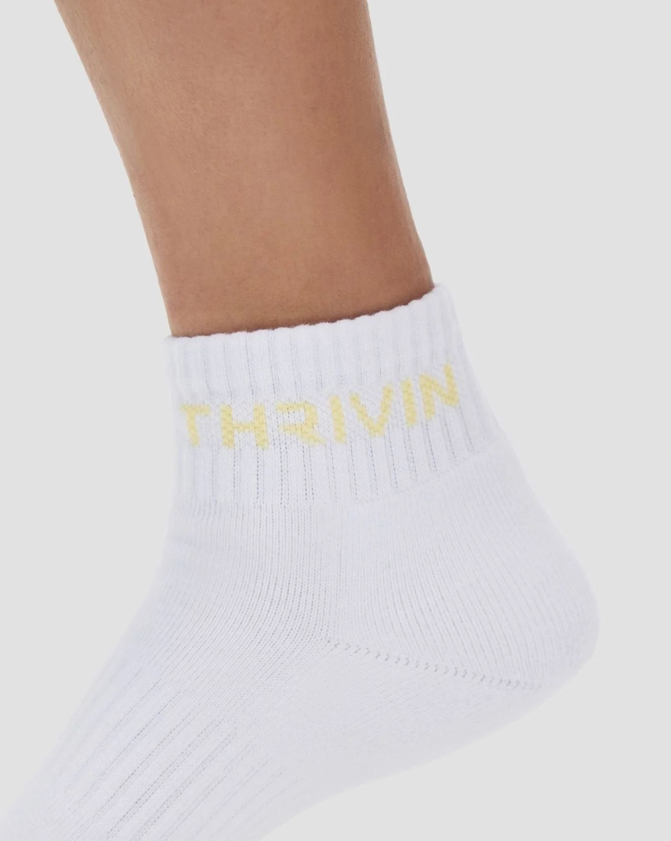 THRIVIN Mid Socks | Golden Butter - Image 4